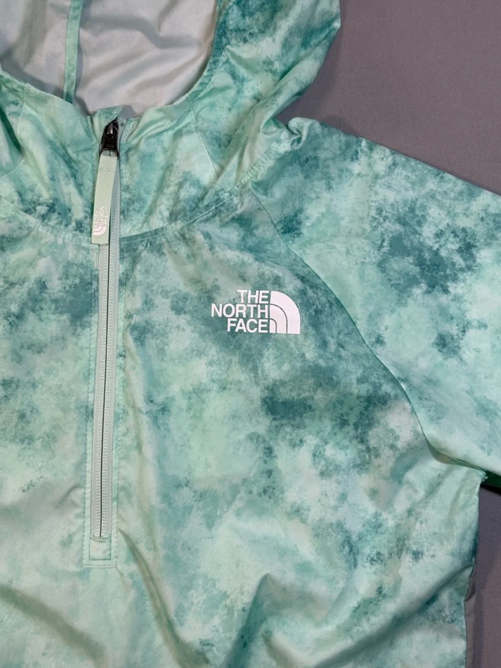 The North Face Packable Half-Zip Pullover Wind Hood Jacket - Youth Large 14/16